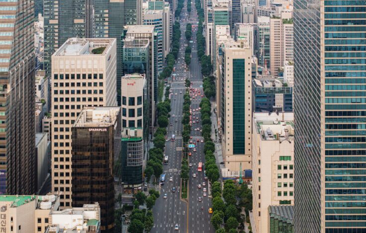 강남 테헤란로 전경