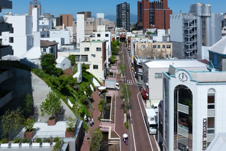 도쿄 근처 마에바시 거리 모습